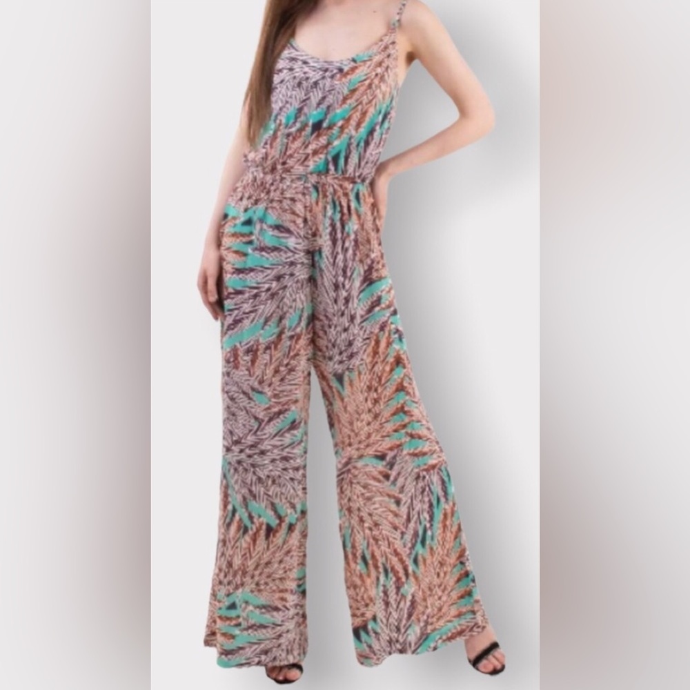 VIX Paula Hermanny, Geometric Print Jumpsuit, Size S